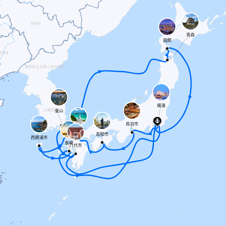 郵輪航線圖