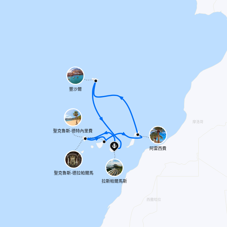 郵輪航線圖