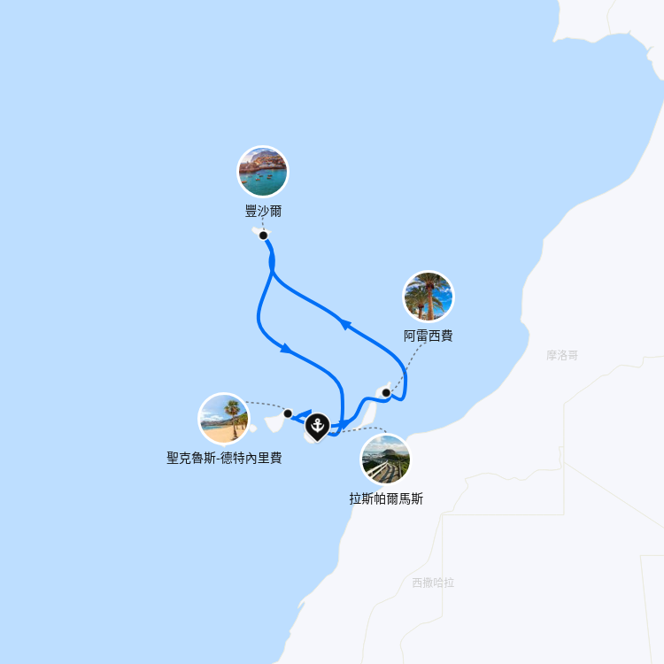 郵輪航線圖