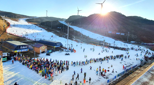 釜山→伊甸谷滑雪度假村