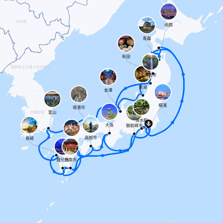 郵輪航線圖