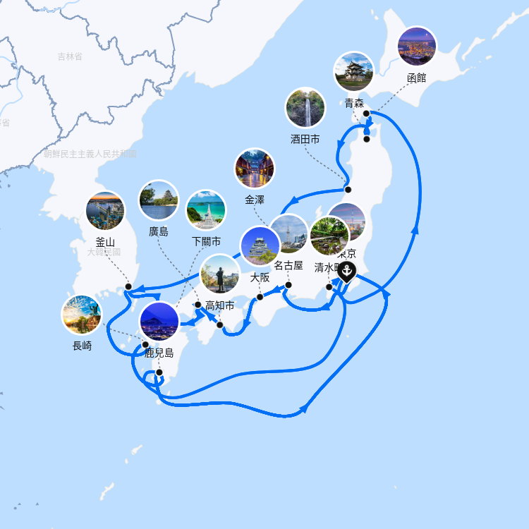 郵輪航線圖