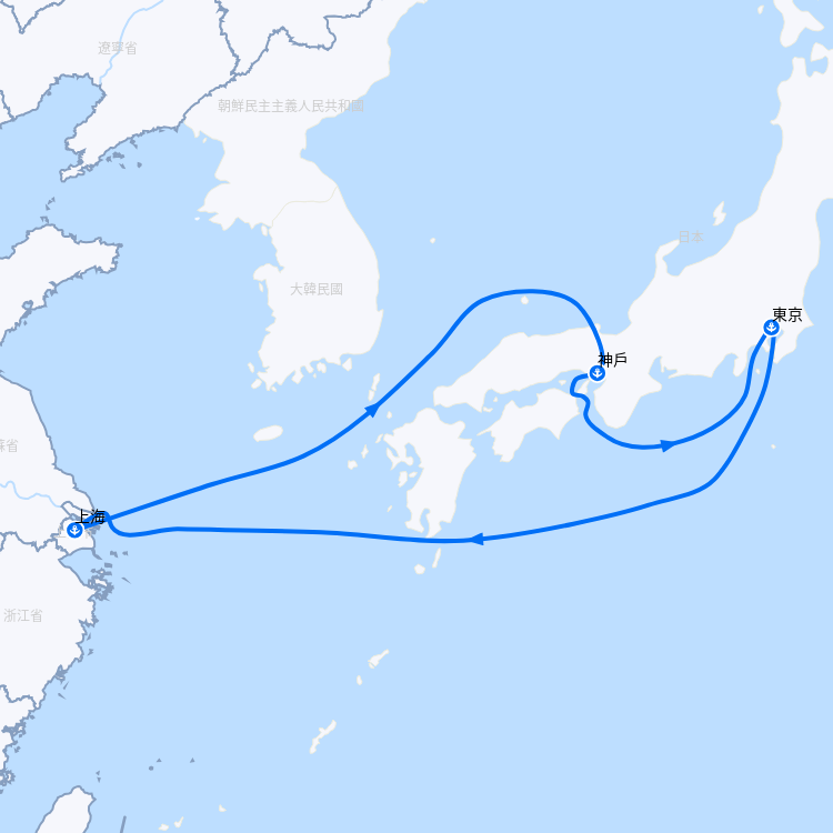 郵輪航線圖
