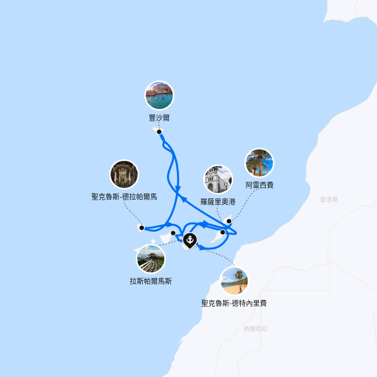 郵輪航線圖