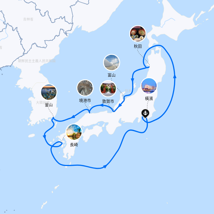 郵輪航線圖