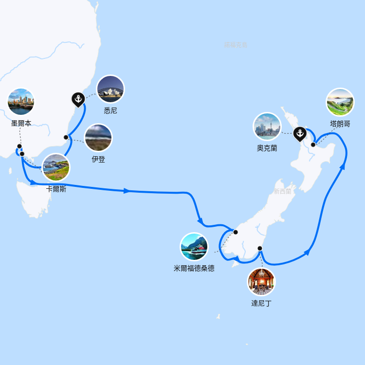郵輪航線圖