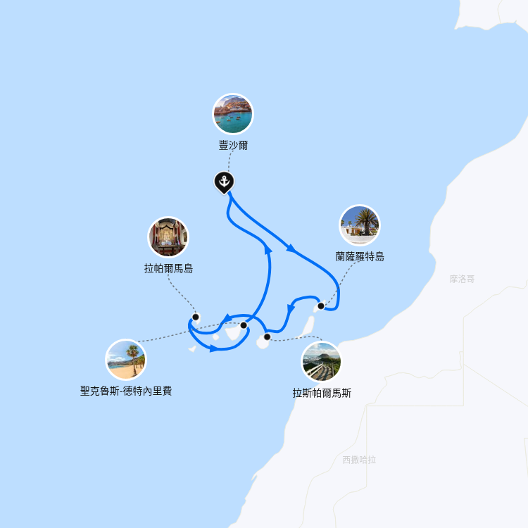 郵輪航線圖
