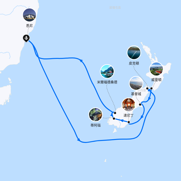 郵輪航線圖