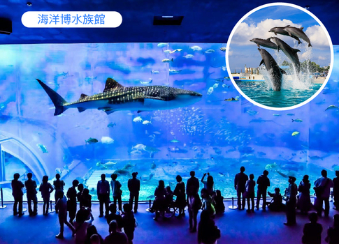 漫活沖繩4日.玉泉洞大鼓秀.美之海水族館.古宇利塔輕旅行(加贈單軌電車一日卷)