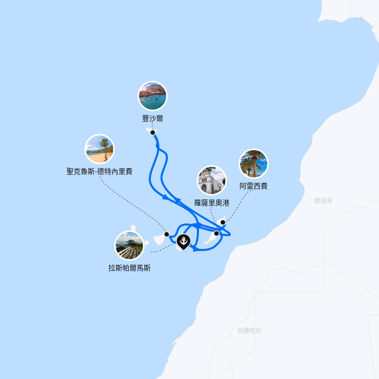 郵輪航線圖