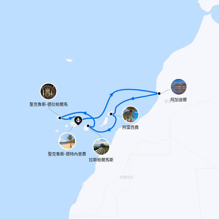 郵輪航線圖