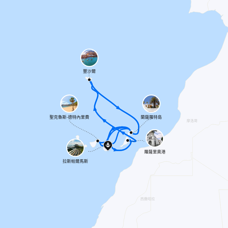 郵輪航線圖
