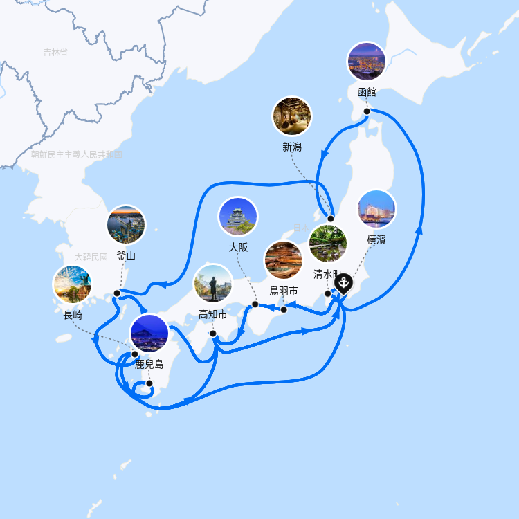 郵輪航線圖