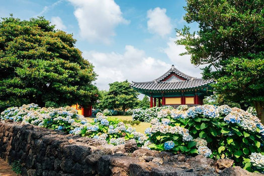 濟州五星飯店~世界遺產萬丈窟.雪綠茶牧場咖啡.3D互動體驗松堂童話5日(一站彩妝)