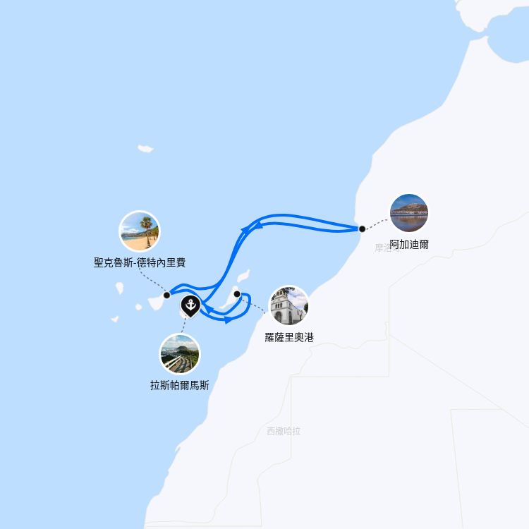郵輪航線圖