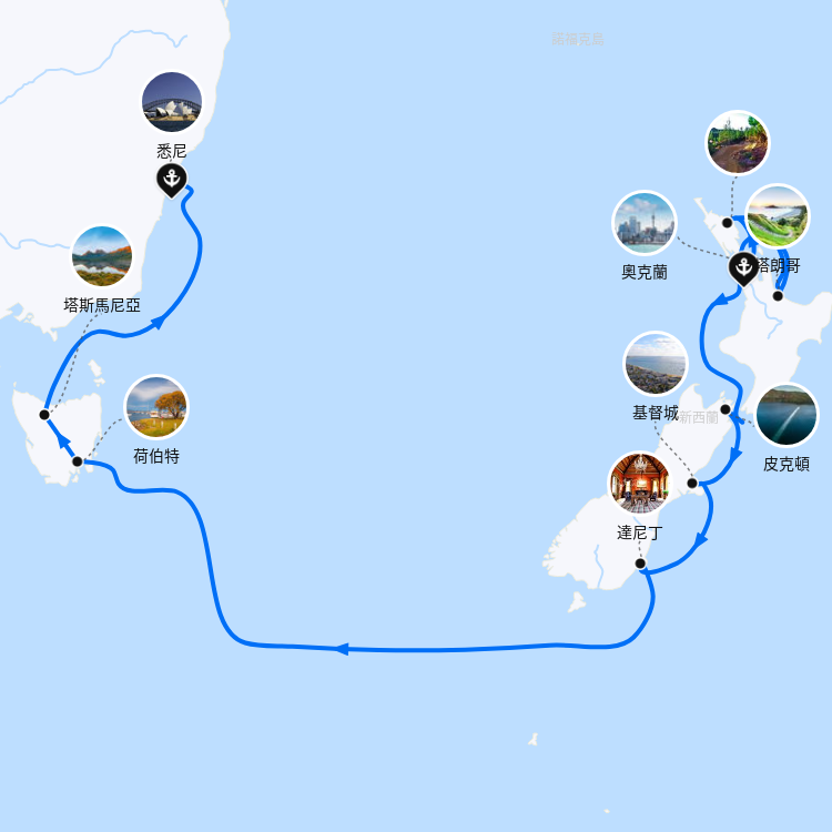 郵輪航線圖
