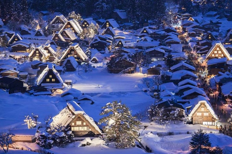 預約幸福冬季♯星空雪舞.白川鄉合掌村夢幻點燈 5日