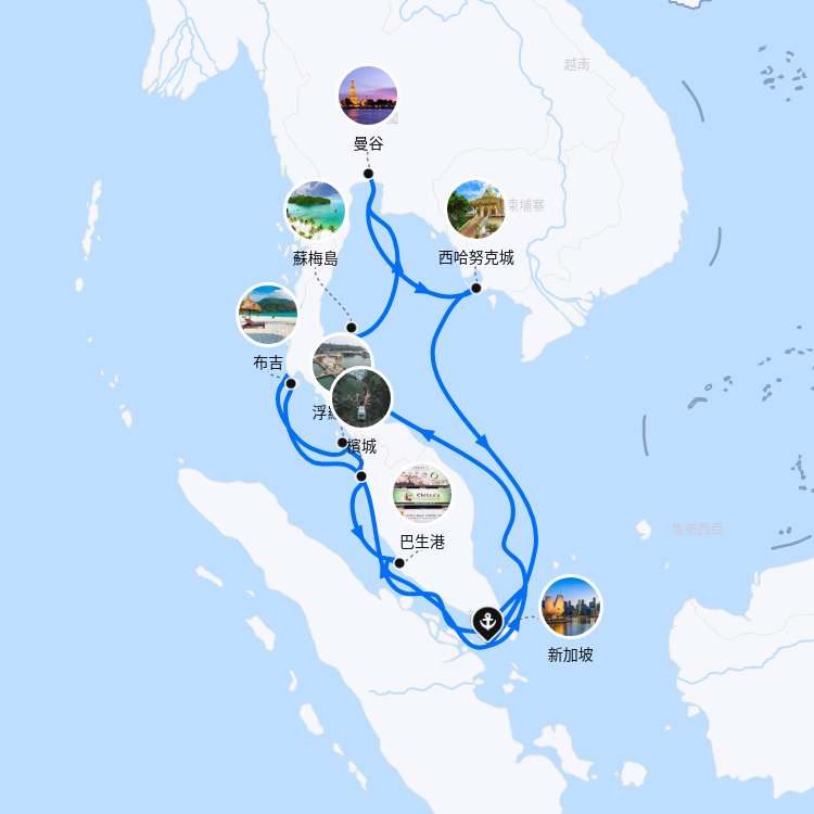 郵輪航線圖