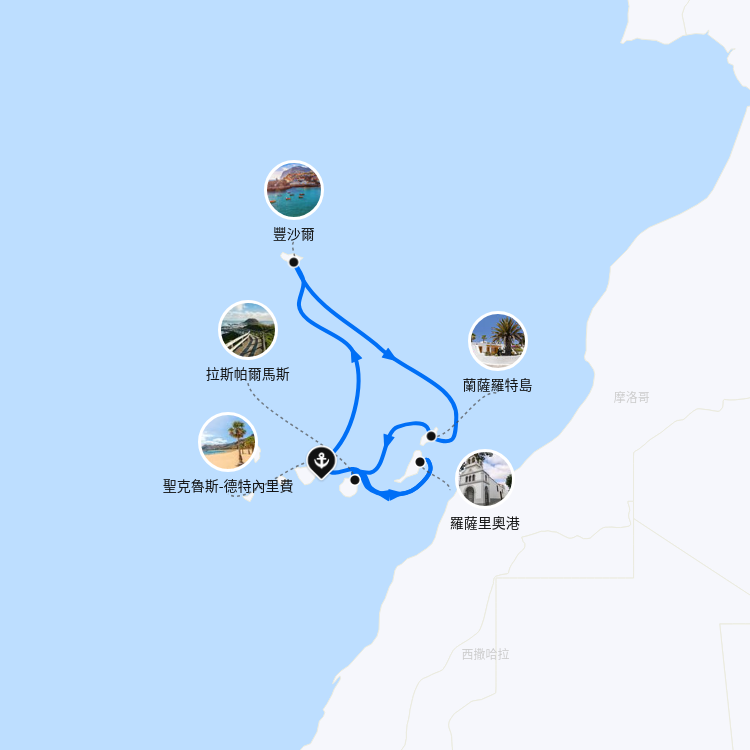 郵輪航線圖