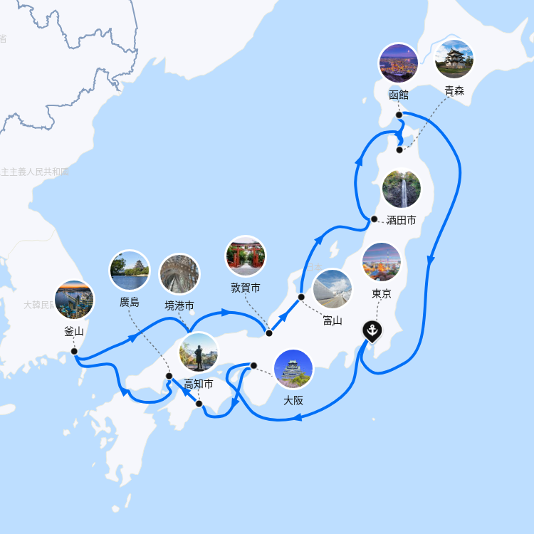 郵輪航線圖