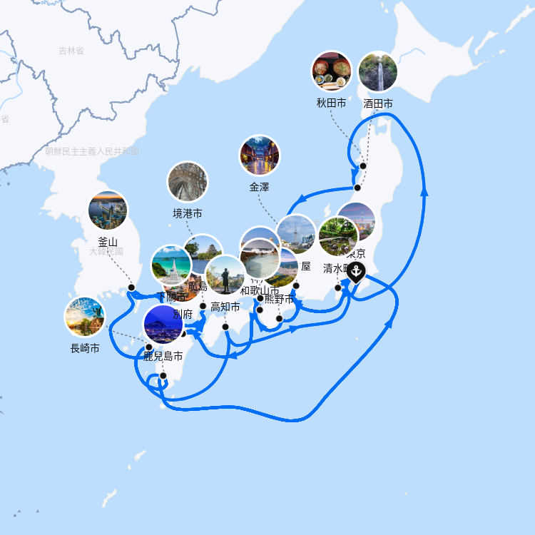 郵輪航線圖