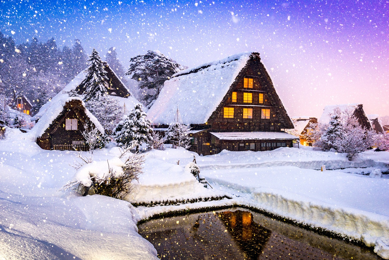 【合掌村夢幻點燈】雙百選溫泉戲雪遊船纜車名花之里五日