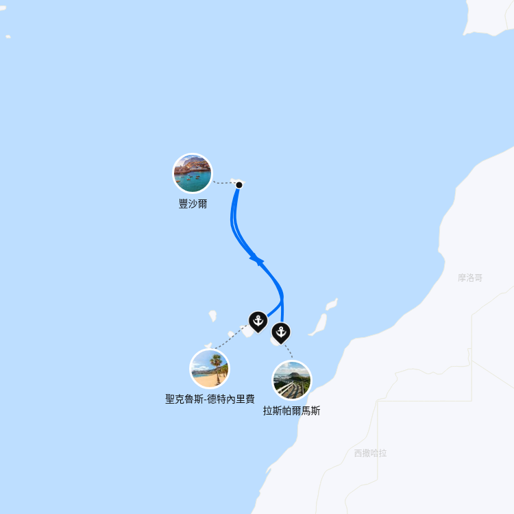 郵輪航線圖