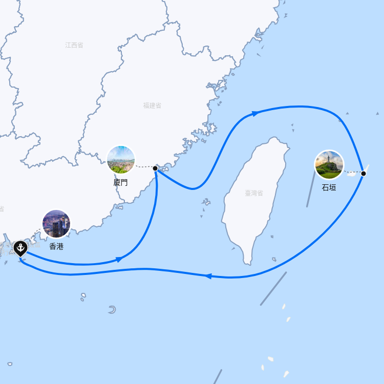 郵輪航線圖