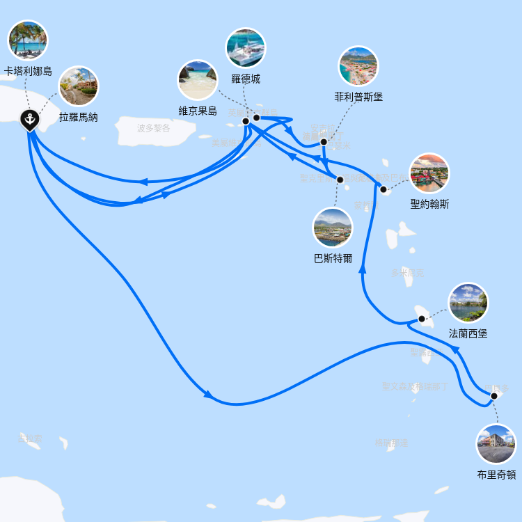 郵輪航線圖