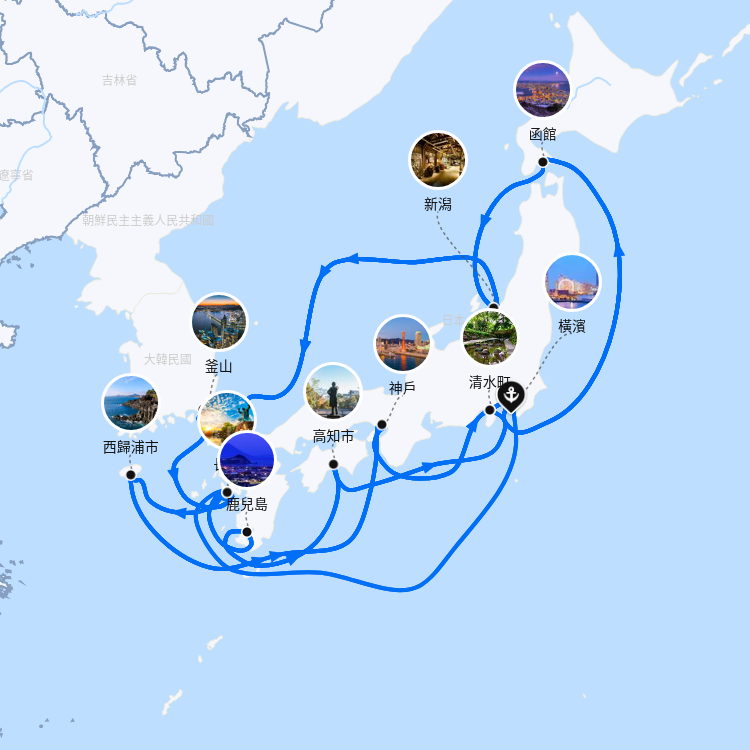 郵輪航線圖
