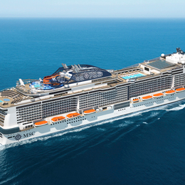 MSC地中海郵輪.MSC Meraviglia 3 天 2 晚.地中海.羅馬 - 海上航程 - 塔拉戈納