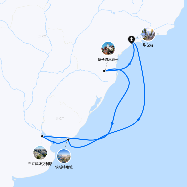 郵輪航線圖