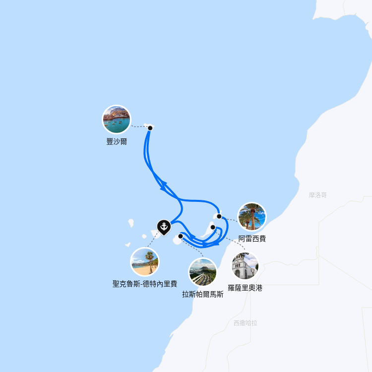 郵輪航線圖