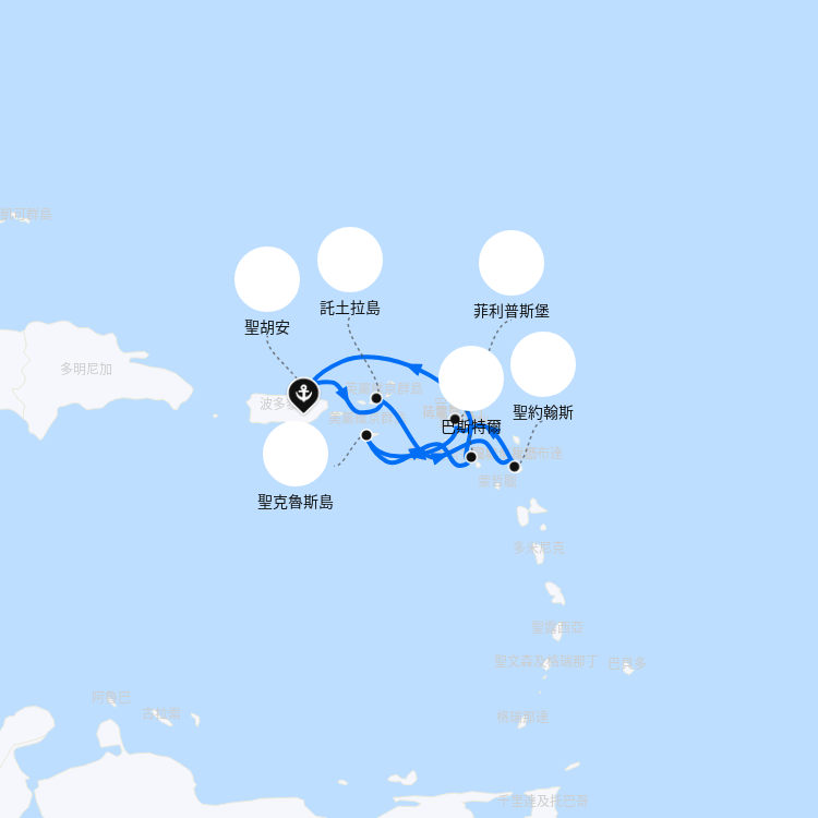 郵輪航線圖