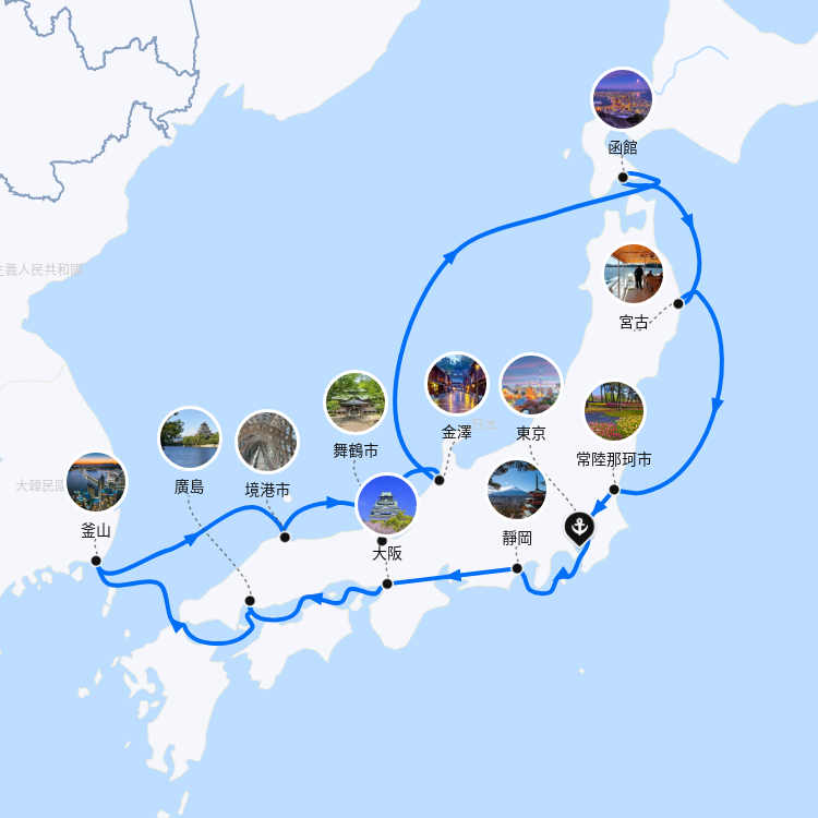 郵輪航線圖