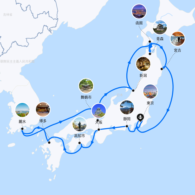 郵輪航線圖