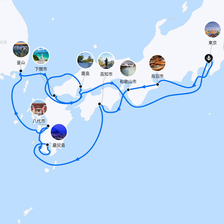 郵輪航線圖