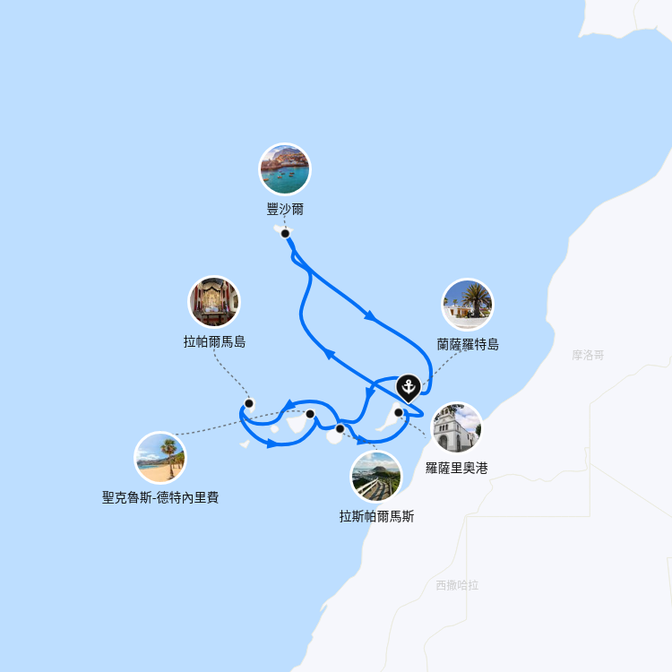 郵輪航線圖