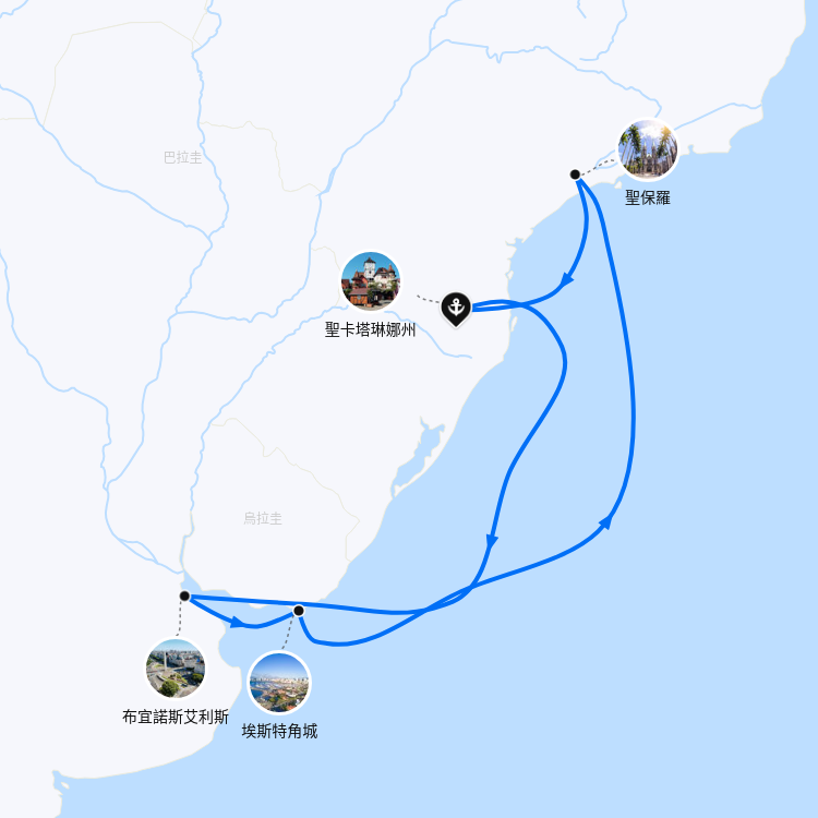 郵輪航線圖