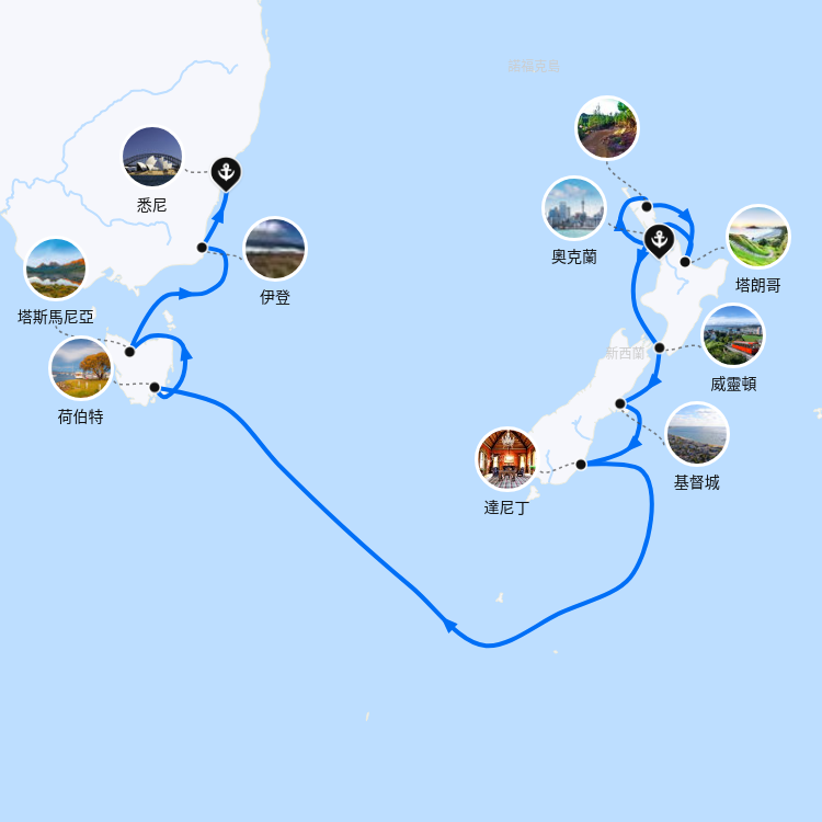 郵輪航線圖