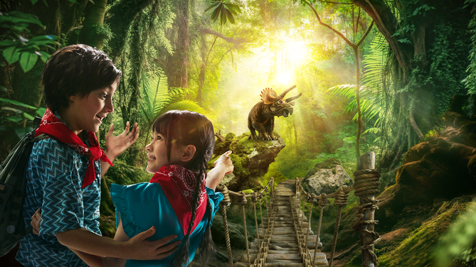 ▼ FINDING DINOSAURS 帶著你的勇氣，去尋找失落的恐龍!