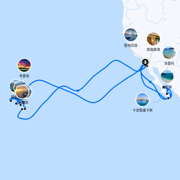 郵輪航線圖