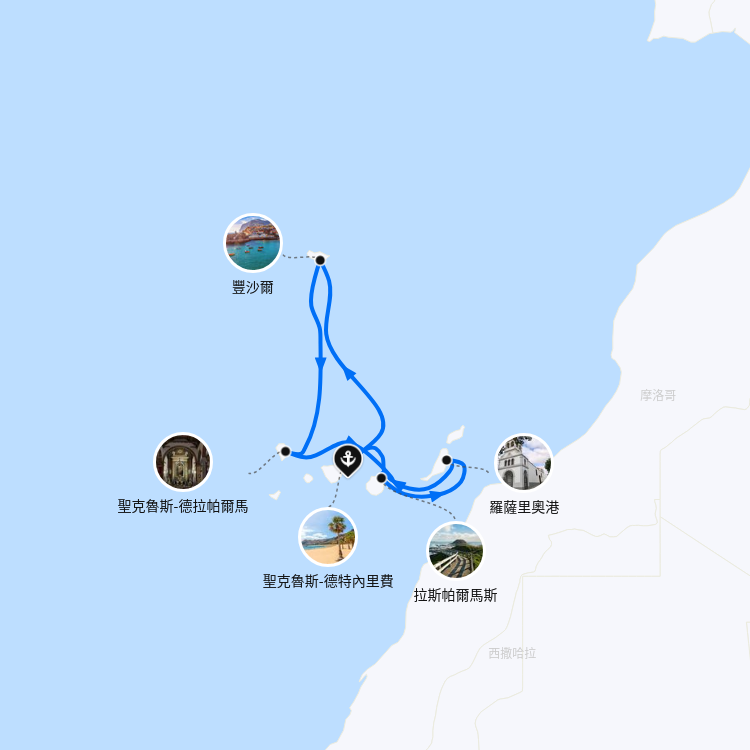 郵輪航線圖