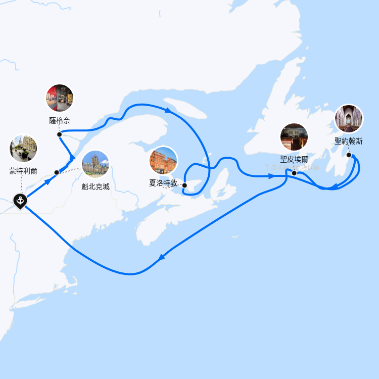 郵輪航線圖