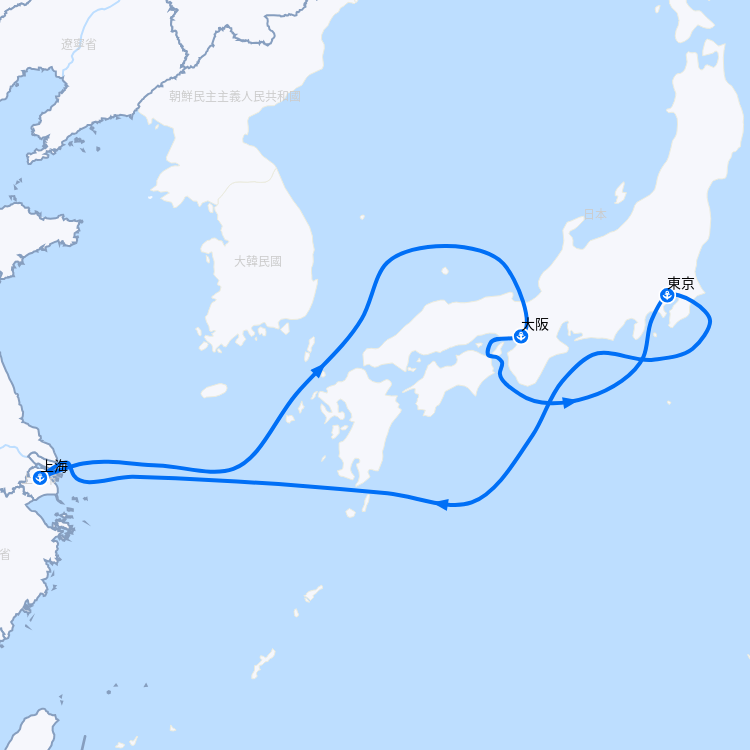 郵輪航線圖
