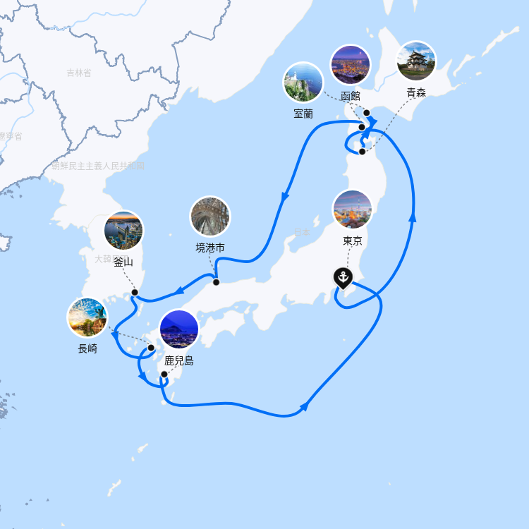 郵輪航線圖