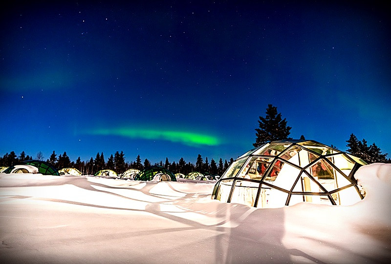 芬蘭幸福極光～極光玻璃屋三晚、帝王蟹破冰船、星空夜臥火車、冰原歷險體驗11日