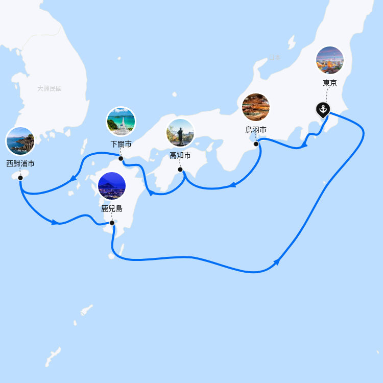 郵輪航線圖