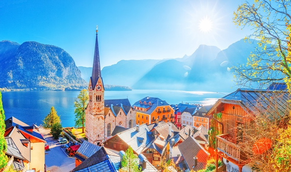 預購3000｜奧捷旅遊｜絕美湖景國王湖遊船,哈修塔特,童話庫倫洛夫,維也納熊布朗,美景宮,百水公寓10日