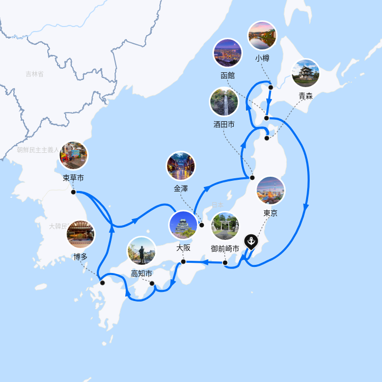 郵輪航線圖